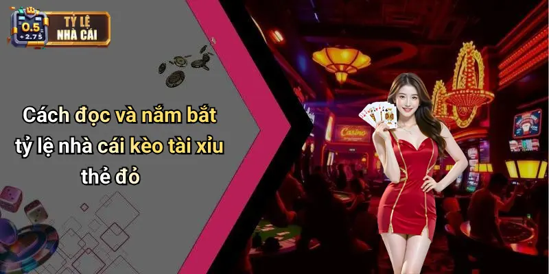 Cách đọc và nắm bắt tỷ lệ nhà cái kèo tài xỉu thẻ đỏ