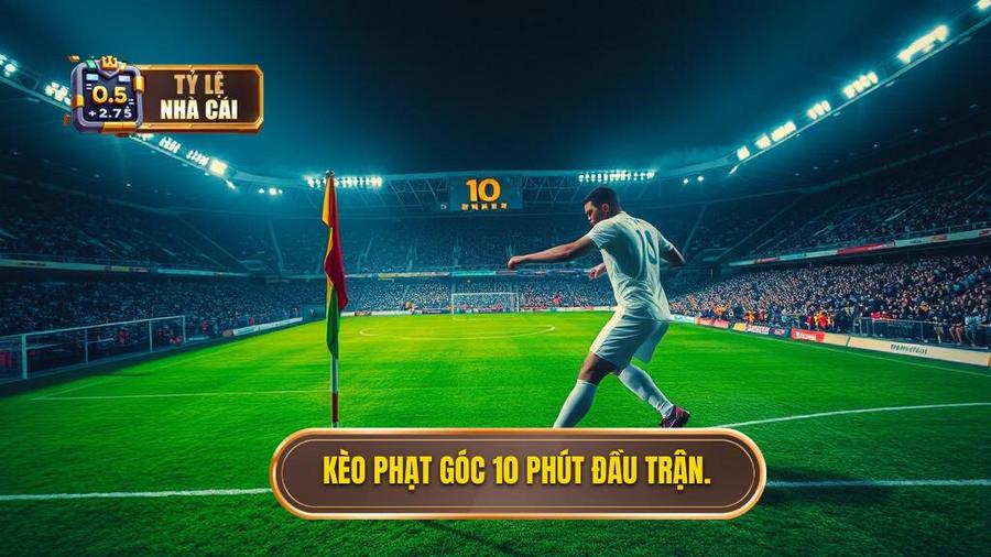 1. Kèo phạt góc 10 phút đầu trận.