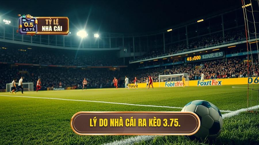 2. Lý do nhà cái ra kèo 3.75.