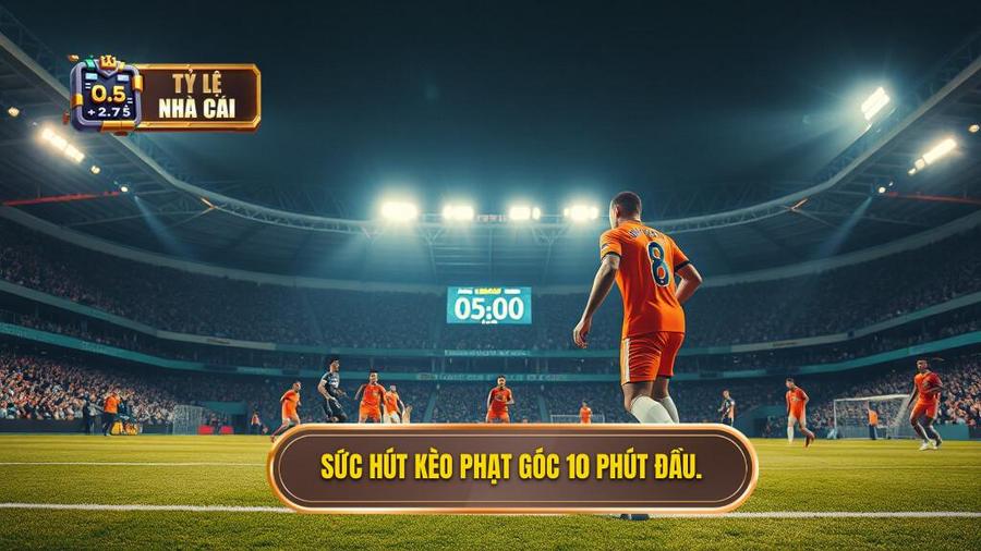 2. Sức hút kèo phạt góc 10 phút đầu.