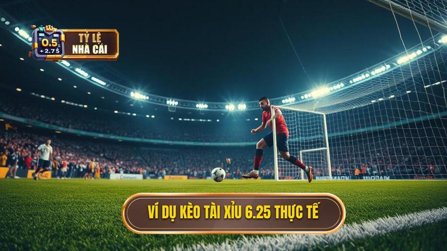 3. Ví dụ kèo tài xỉu 6.25 thực tế
