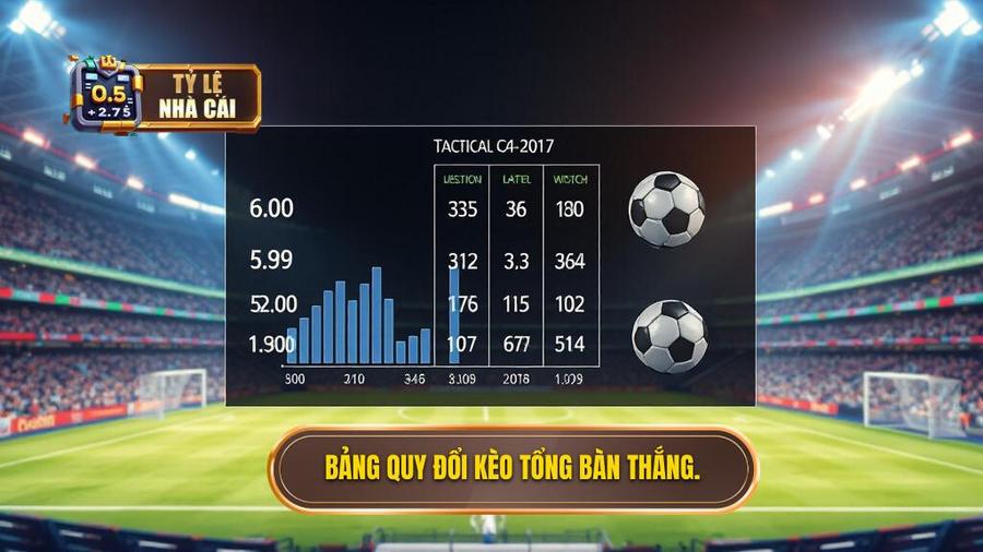 Các hình thức phổ biến của kèo cược tổng bàn thắng