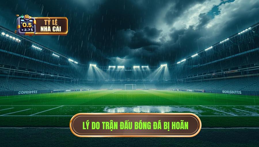 Tại sao trận đấu bóng đá bị hoãn?