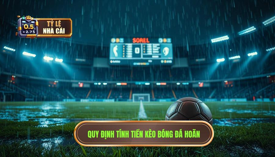 Quy định chung về cách tính tiền khi kèo bóng đá bị hoãn