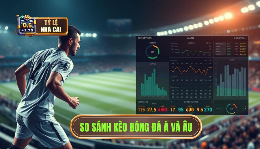 Bảng so sánh kèo bóng đá châu Á và châu Âu chi tiết